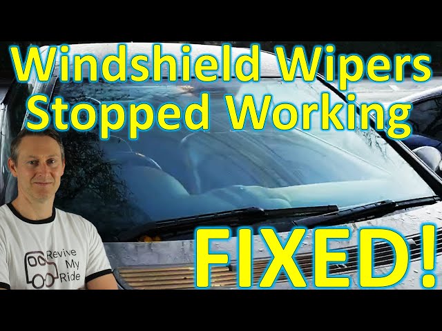 Front Wipers Not Working But Back One is