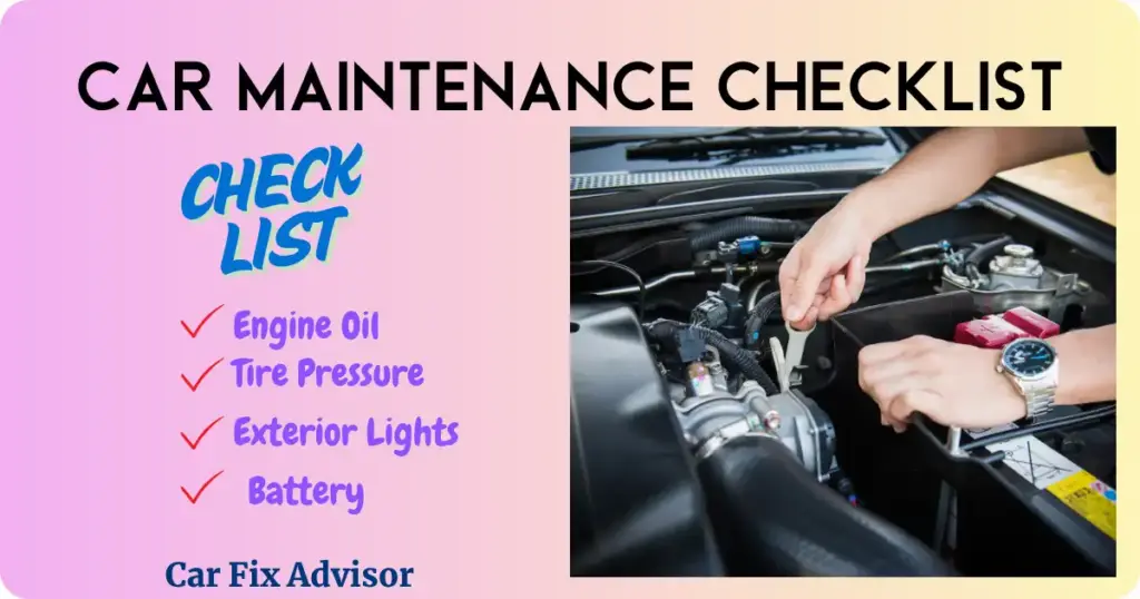 Ultimate Car Maintenance Checklist